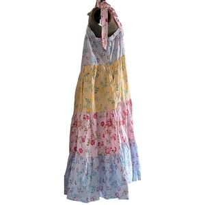 LoveShackFancy for Target Jeanne Tie Strap Tiered Maxi Dress Women's Size 2X